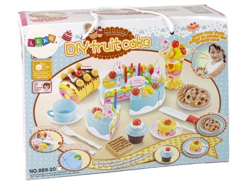 Zestaw Słodkości Tort Ciastka Na Rzepy Dekoracje DIY LEAN Toys Zestaw Słodkości Tort Ciastka Na Rzepy Dekoracje DIY LEAN Toys