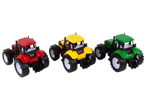 Zestaw Traktorów Rolniczych Farma 3 Sztuki Kolorowe LEAN Toys Zestaw Traktorów Rolniczych Farma 3 Sztuki Kolorowe LEAN Toys