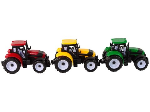 Zestaw Traktorów Rolniczych Farma 3 Sztuki Kolorowe LEAN Toys Zestaw Traktorów Rolniczych Farma 3 Sztuki Kolorowe LEAN Toys