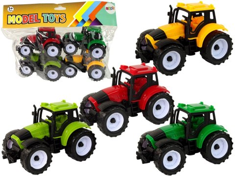 Zestaw Traktorów Rolniczych Farma 4 Sztuki Kolorowe LEAN Toys Zestaw Traktorów Rolniczych Farma 4 Sztuki Kolorowe LEAN Toys