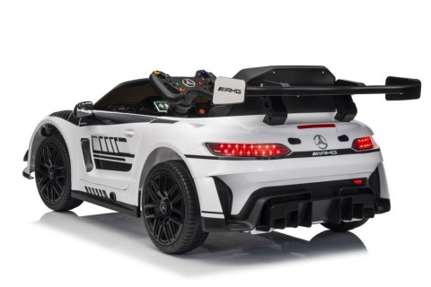 Auto Na Akumulator Mercedes AMG GT3 Biały LEAN CARS Auto Na Akumulator Mercedes AMG GT3 Biały LEAN CARS