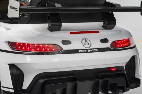 Auto Na Akumulator Mercedes AMG GT3 Biały LEAN CARS Auto Na Akumulator Mercedes AMG GT3 Biały LEAN CARS