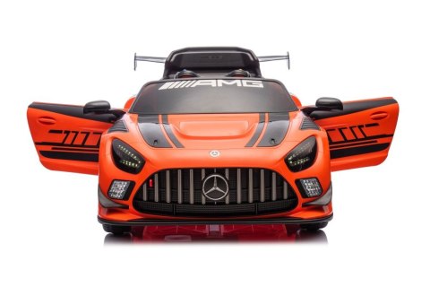 Auto Na Akumulator Mercedes AMG GT3 Pomarańczowy LEAN CARS Auto Na Akumulator Mercedes AMG GT3 Pomarańczowy LEAN CARS
