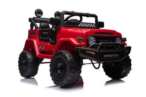 Auto Na Akumulator Toyota FJ Czerwone 4x4 LEAN CARS Auto Na Akumulator Toyota FJ Czerwone 4x4 LEAN CARS