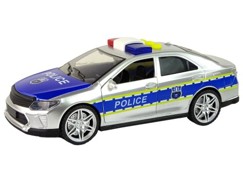 Auto Policyjne 1:14 Napęd Frykcyjny Dźwięki Światło Srebrne LEAN Toys Auto Policyjne 1:14 Napęd Frykcyjny Dźwięki Światło Srebrne LEAN Toys