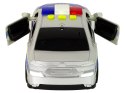 Auto Policyjne 1:14 Napęd Frykcyjny Dźwięki Światło Srebrne LEAN Toys