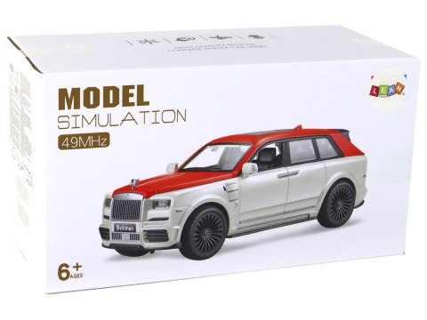 Auto R/C 1:20 Biało-Czerwone Samochód Pilot LEAN Toys Auto R/C 1:20 Biało-Czerwone Samochód Pilot LEAN Toys
