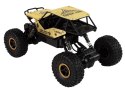 Auto RC Wysokie Koła 1:18 Plastikowe Czarne Złote LEAN Toys