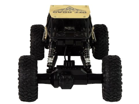 Auto RC Wysokie Koła 1:18 Plastikowe Czarne Złote LEAN Toys Auto RC Wysokie Koła 1:18 Plastikowe Czarne Złote LEAN Toys