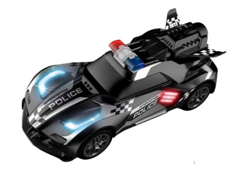 Auto Sportowe R/C Policyjne Czarne Zdalnie Sterowane LEAN Toys Auto Sportowe R/C Policyjne Czarne Zdalnie Sterowane LEAN Toys