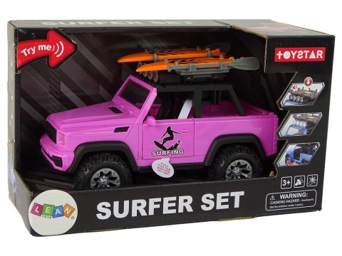 Auto Terenowe 1:14 Napęd Frykcyjny Różowe Surfing LEAN Toys Auto Terenowe 1:14 Napęd Frykcyjny Różowe Surfing LEAN Toys