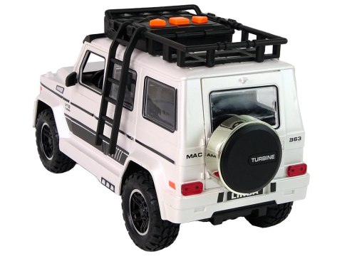 Auto Terenowe Białe Na Baterie LEAN Toys Auto Terenowe Białe Na Baterie LEAN Toys