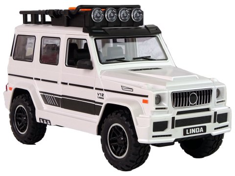 Auto Terenowe Białe Na Baterie LEAN Toys Auto Terenowe Białe Na Baterie LEAN Toys