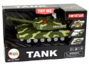Czołg Militarny Napęd Frykcyjny Dźwięk Światła LEAN Toys