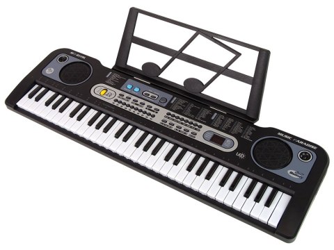 Keyboard z Mikrofonem Instrument Muzyczny Czarny LEAN Toys Keyboard z Mikrofonem Instrument Muzyczny Czarny LEAN Toys