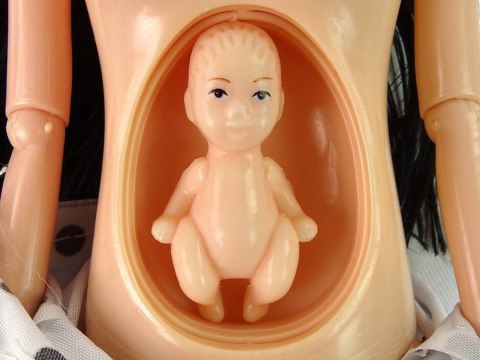 Lalka Dla Dzieci W Ciąży Biała Sukienka LEAN Toys Lalka Dla Dzieci W Ciąży Biała Sukienka LEAN Toys