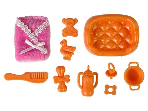 Lalka Dla Dzieci W Ciąży Długie Włosy Akcesoria LEAN Toys Lalka Dla Dzieci W Ciąży Długie Włosy Akcesoria LEAN Toys