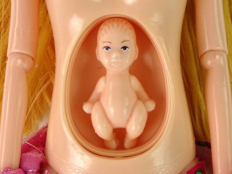 Lalka Dla Dzieci W Ciąży Różowa Sukienka Kwiaty LEAN Toys Lalka Dla Dzieci W Ciąży Różowa Sukienka Kwiaty LEAN Toys
