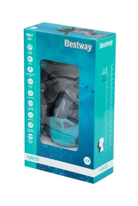 Maska Do nurkowania Pełnotwarzowa Maska Do Snorkelingu S/M Bestway 24060 Bestway Maska Do nurkowania Pełnotwarzowa Maska Do Snorkelingu S/M Bestway 24060 Bestway