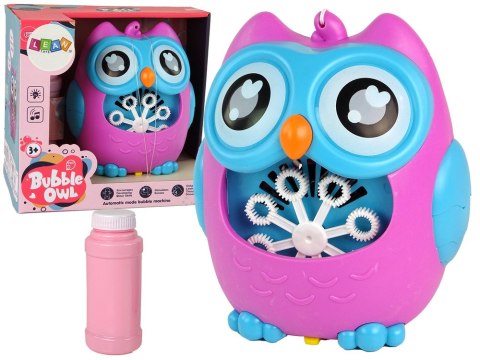 Maszynka do Baniek Mydlanych Sowa Dźwięk Różowa LEAN Toys Maszynka do Baniek Mydlanych Sowa Dźwięk Różowa LEAN Toys