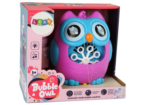 Maszynka do Baniek Mydlanych Sowa Dźwięk Różowa LEAN Toys Maszynka do Baniek Mydlanych Sowa Dźwięk Różowa LEAN Toys
