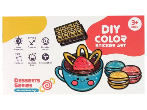 Naklejki Na Okno Meble Słodkości DIY 8 Kolorów Brokat LEAN Toys Naklejki Na Okno Meble Słodkości DIY 8 Kolorów Brokat LEAN Toys