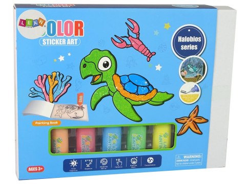 Naklejki Na Okno Meble Zwierzęta Morskie Żółw DIY 8 Kolorów Brokat LEAN Toys Naklejki Na Okno Meble Zwierzęta Morskie Żółw DIY 8 Kolorów Brokat LEAN Toys