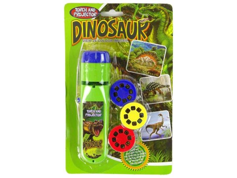 Projektor Latarka Dinozaury 24 Slajdy LEAN TOYS Projektor Latarka Dinozaury 24 Slajdy LEAN TOYS