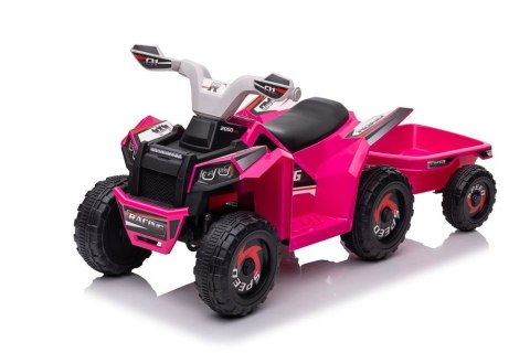 Quad Na Akumulator XMX630T Różowy Z Przyczepą LEAN CARS Quad Na Akumulator XMX630T Różowy Z Przyczepą LEAN CARS