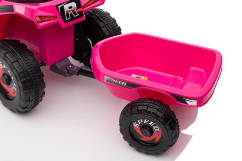 Quad Na Akumulator XMX630T Różowy Z Przyczepą LEAN CARS Quad Na Akumulator XMX630T Różowy Z Przyczepą LEAN CARS