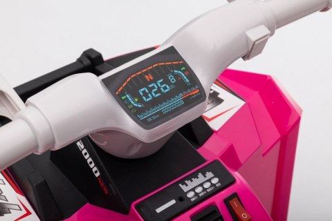 Quad Na Akumulator XMX630T Różowy Z Przyczepą LEAN CARS Quad Na Akumulator XMX630T Różowy Z Przyczepą LEAN CARS