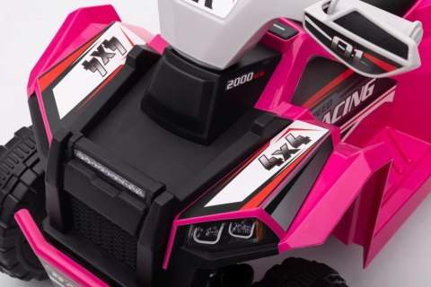 Quad Na Akumulator XMX630T Różowy Z Przyczepą LEAN CARS Quad Na Akumulator XMX630T Różowy Z Przyczepą LEAN CARS