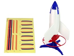 Rakieta Wyrzutnia Latająca Ładowarka Biała 21 cm LEAN Toys