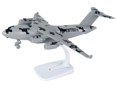 Samolot Szary Wojskowy Moro UNITED Figurka HW-605 LEAN Toys Samolot Szary Wojskowy Moro UNITED Figurka HW-605 LEAN Toys