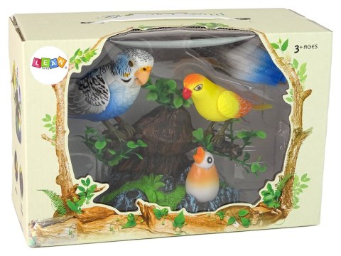 Śpiewające Ruchome Papużki Drzewko Kolorowe LEAN Toys Śpiewające Ruchome Papużki Drzewko Kolorowe LEAN Toys