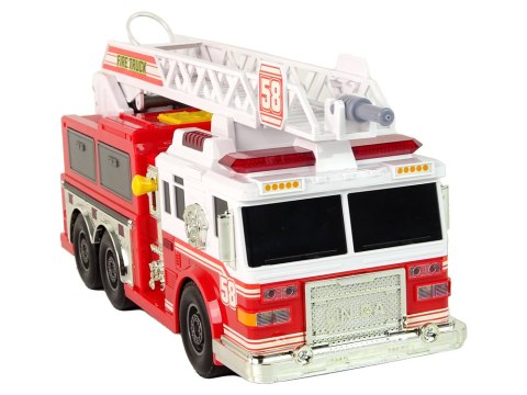Woź Strażacki Straż Pożarna Dźwięki Światła Czerwona LEAN Toys Woź Strażacki Straż Pożarna Dźwięki Światła Czerwona LEAN Toys