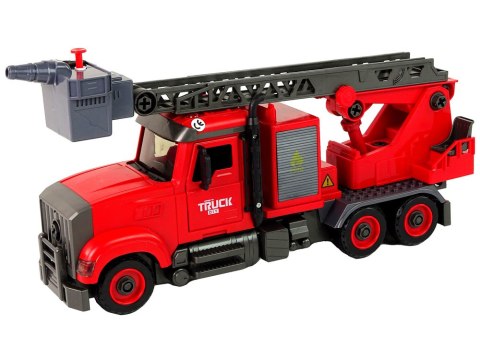 Woź Strażacki Straż Pożarna do Rozkręcania Akcesoria Czerwona LEAN Toys Woź Strażacki Straż Pożarna do Rozkręcania Akcesoria Czerwona LEAN Toys