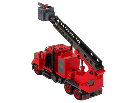 Woź Strażacki Straż Pożarna do Rozkręcania Akcesoria Czerwona LEAN Toys Woź Strażacki Straż Pożarna do Rozkręcania Akcesoria Czerwona LEAN Toys