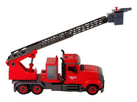 Woź Strażacki Straż Pożarna do Rozkręcania Akcesoria Czerwona LEAN Toys Woź Strażacki Straż Pożarna do Rozkręcania Akcesoria Czerwona LEAN Toys