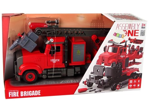 Woź Strażacki Straż Pożarna do Rozkręcania Akcesoria Czerwona LEAN Toys Woź Strażacki Straż Pożarna do Rozkręcania Akcesoria Czerwona LEAN Toys