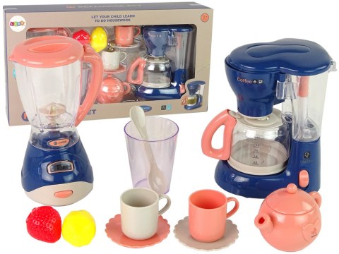 Zestaw Akcesorii Kuchennych Blender Ekspres Do Kawy dla Dzieci LEAN Toys Zestaw Akcesorii Kuchennych Blender Ekspres Do Kawy dla Dzieci LEAN Toys