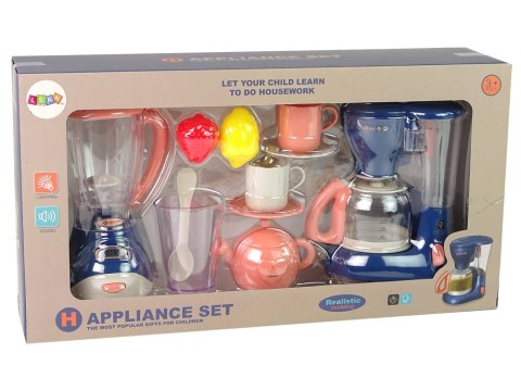 Zestaw Akcesorii Kuchennych Blender Ekspres Do Kawy dla Dzieci LEAN Toys Zestaw Akcesorii Kuchennych Blender Ekspres Do Kawy dla Dzieci LEAN Toys
