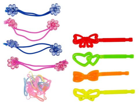 Zestaw Do Farbowania Włosów Dla Dzieci 5 Farb Gumki LEAN Toys Zestaw Do Farbowania Włosów Dla Dzieci 5 Farb Gumki LEAN Toys