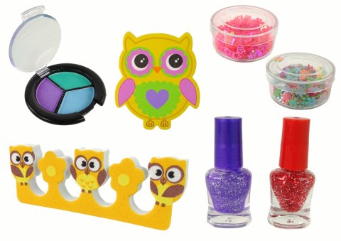 Zestaw Do Makijażu Zdobienie Paznokci Sowa LEAN Toys Zestaw Do Makijażu Zdobienie Paznokci Sowa LEAN Toys