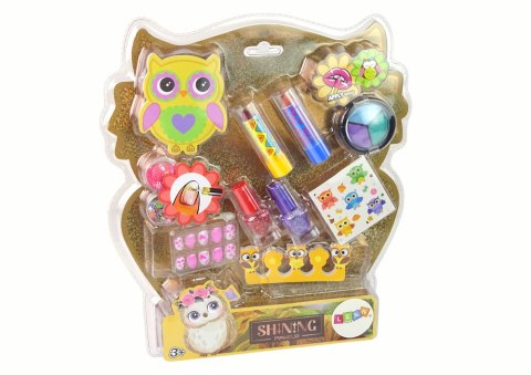 Zestaw Do Makijażu Zdobienie Paznokci Sowa LEAN Toys Zestaw Do Makijażu Zdobienie Paznokci Sowa LEAN Toys