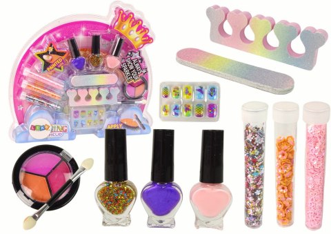 Zestaw Do Makijażu Zdobienie Paznokci Tęcza LEAN Toys Zestaw Do Makijażu Zdobienie Paznokci Tęcza LEAN Toys