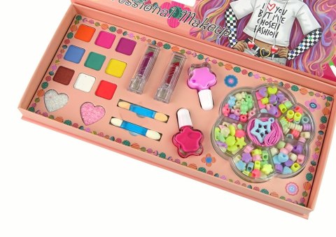 Zestaw Do Robienia Makijażu Biżuterii DIY 2w1 100 El. LEAN Toys Zestaw Do Robienia Makijażu Biżuterii DIY 2w1 100 El. LEAN Toys