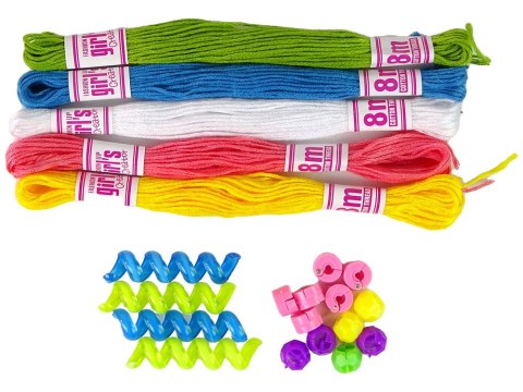 Zestaw Do Zaplatania Włosów 2 w 1 Koraliki LEAN Toys Zestaw Do Zaplatania Włosów 2 w 1 Koraliki LEAN Toys