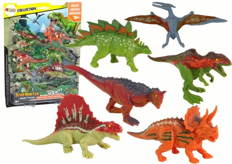 Zestaw Figurki Dinozaury 6 sztuk Kolorowe LEAN Toys Zestaw Figurki Dinozaury 6 sztuk Kolorowe LEAN Toys