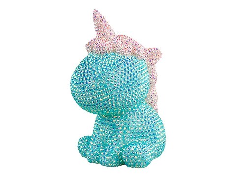 Zestaw Jednorożec DIY Diamenty Kryształki Błękitny LEAN Toys Zestaw Jednorożec DIY Diamenty Kryształki Błękitny LEAN Toys